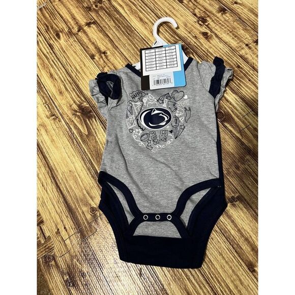NWT Gen 2 Penn State Nittany Lions 2pc Creeper Set 3-6m Girls - Picture 7 of 7